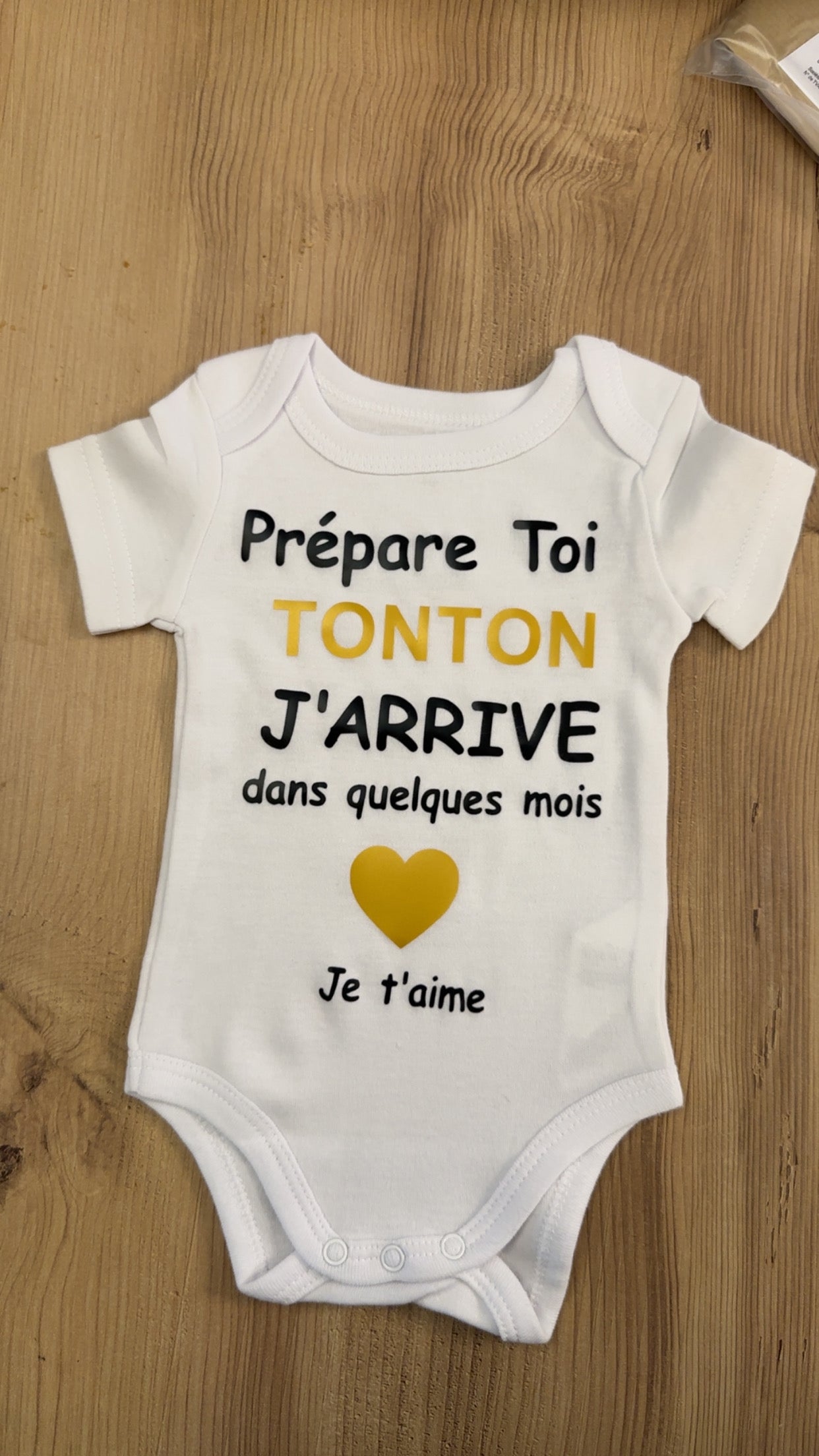 đ€ Body annonce grossesse « PrĂ©pare-toi Tonton » â Cadeau original futur oncle â IdĂ©e annonce grossesse drĂŽle et tendre