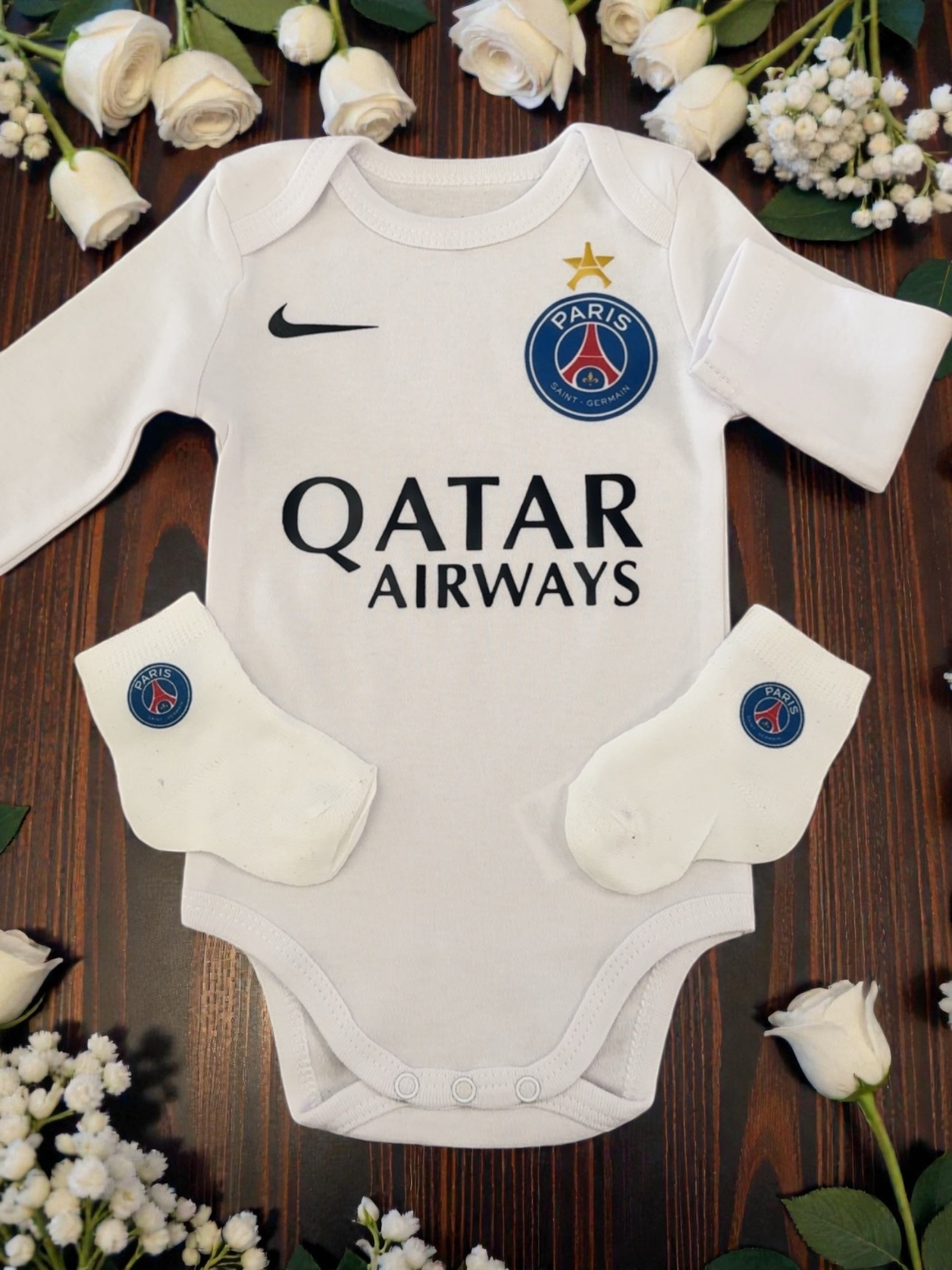 Body bébé football parisien | Ensemble naissance supporter