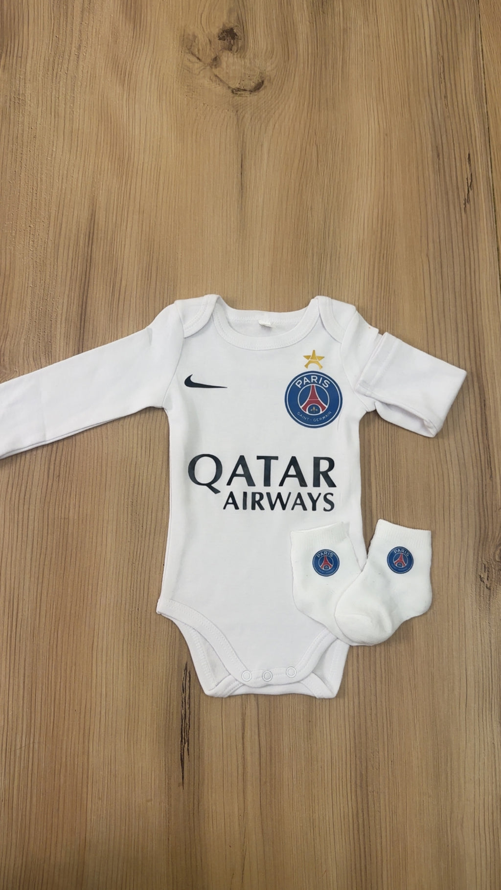 Body bébé football parisien | Ensemble naissance supporter
