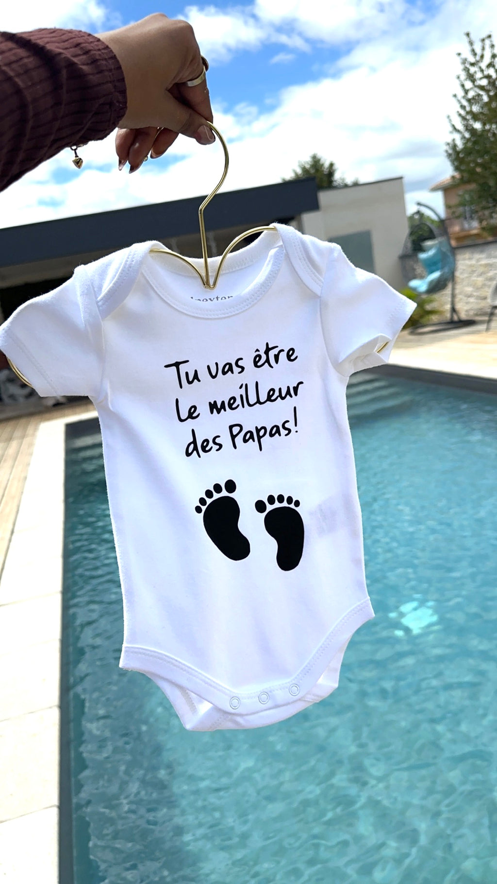 🍼 Body Bébé Annonce de Grossesse – “Tu vas être le meilleur des Papas !” 👣