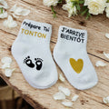 🧦 Chaussettes annonce grossesse “Prépare-toi Tonton, j’arrive bientôt” – Cadeau futur tonton original 💛