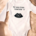 🍼 Body annonce grossesse “Tu vas être Tonton !!!” – Cadeau futur tonton original – Idée annonce famille 💛