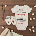 Body Annonce Grossesse + Chaussettes – “Bientôt je pourrai t’appeler Papa” – Cadeau Future Papa