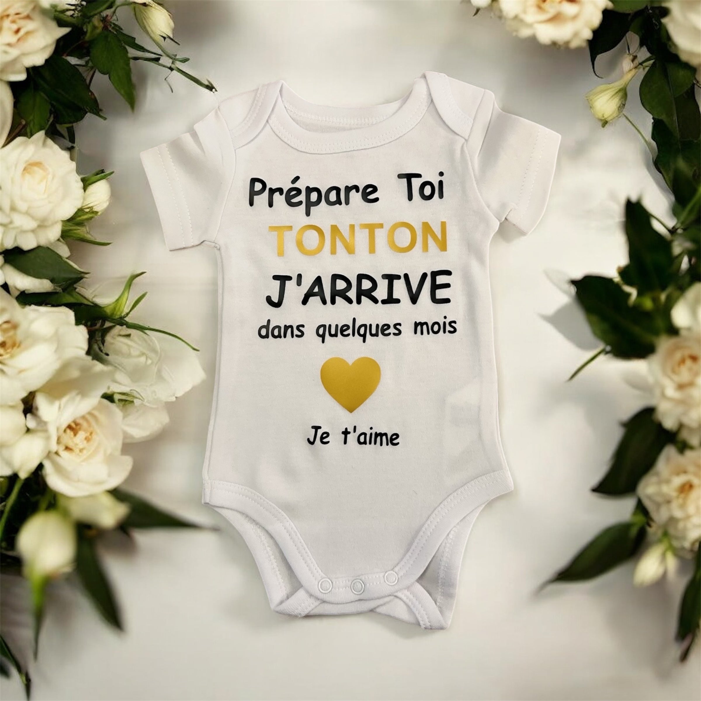 🖤 Body annonce grossesse « Prépare-toi Tonton » – Cadeau original futur oncle – Idée annonce grossesse drôle et tendre