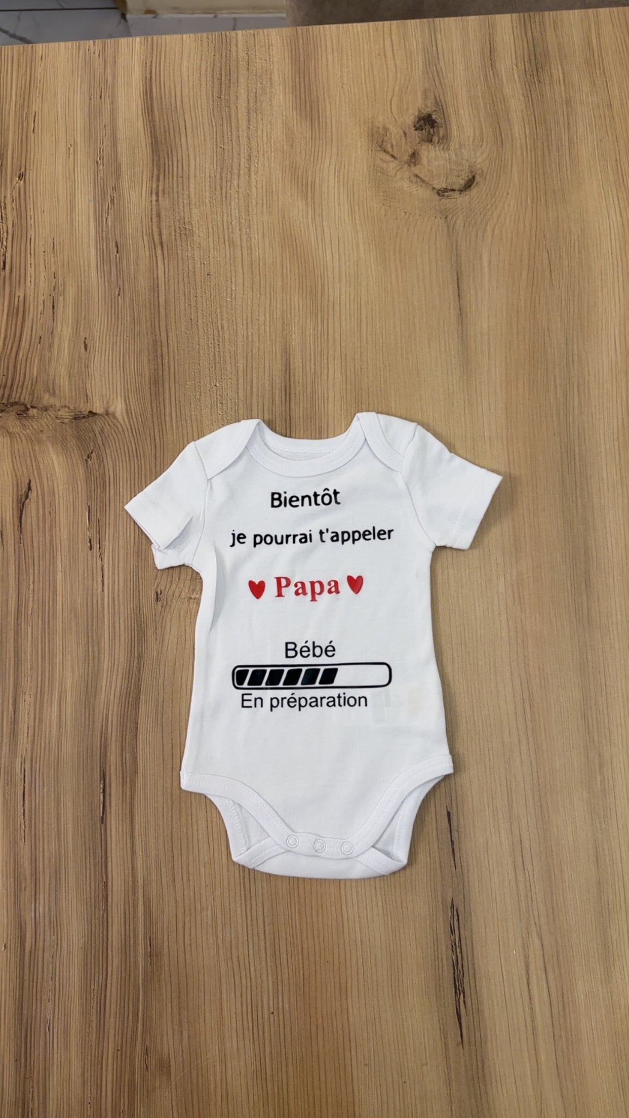Body bébé “Bientôt je pourrai t’appeler Papa” – Annonce grossesse originale – Bébé en préparation – Cadeau futur papa