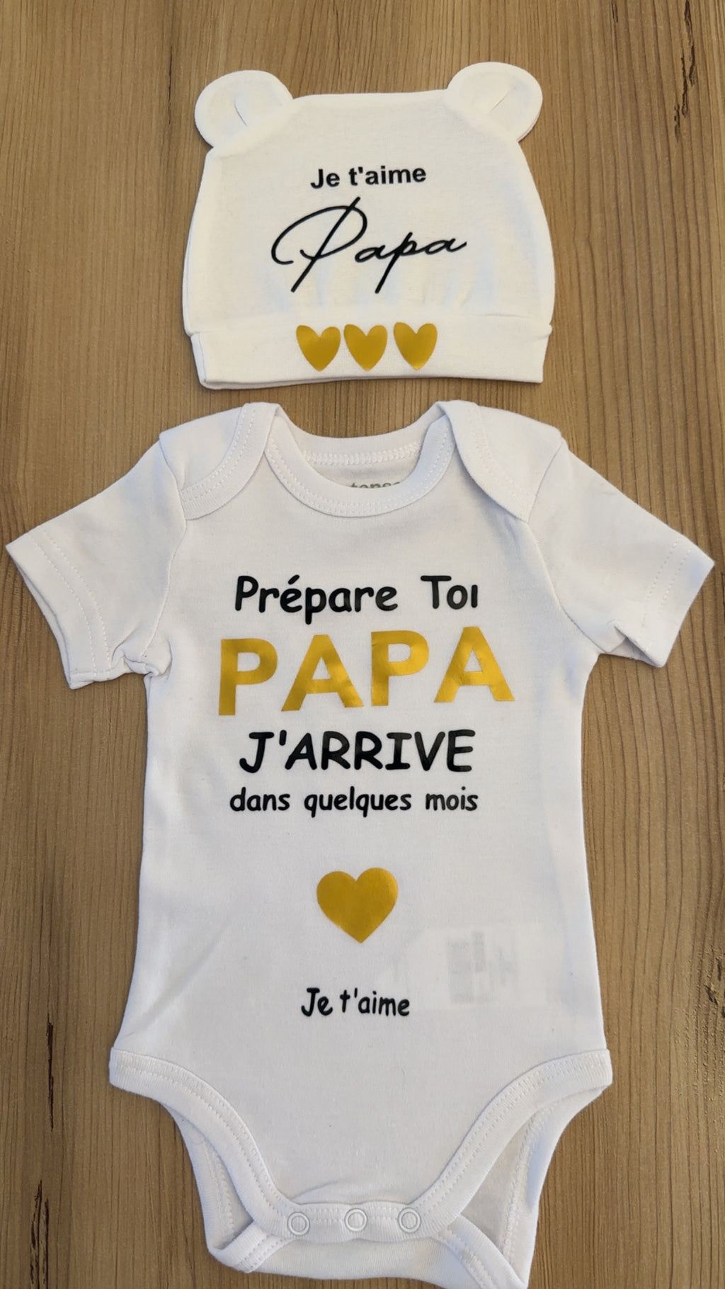 Ensemble bébé annonce grossesse cadeau papa / surprise papa