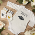 🍼 ensemble annonce grossesse – Body “Tu vas être Tonton !!!” + chaussettes bébé – Cadeau futur tonton original – Idée annonce famille 💛