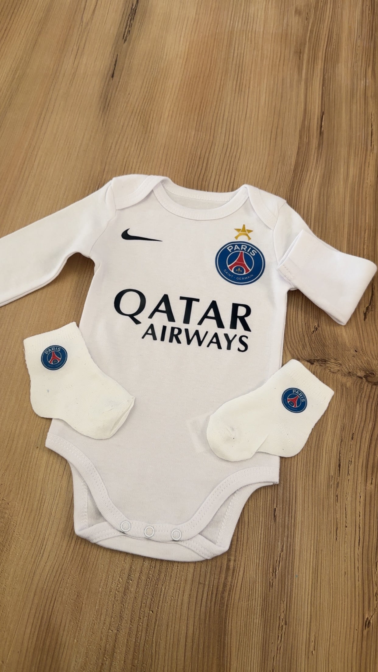 Body bébé football parisien | Ensemble naissance supporter