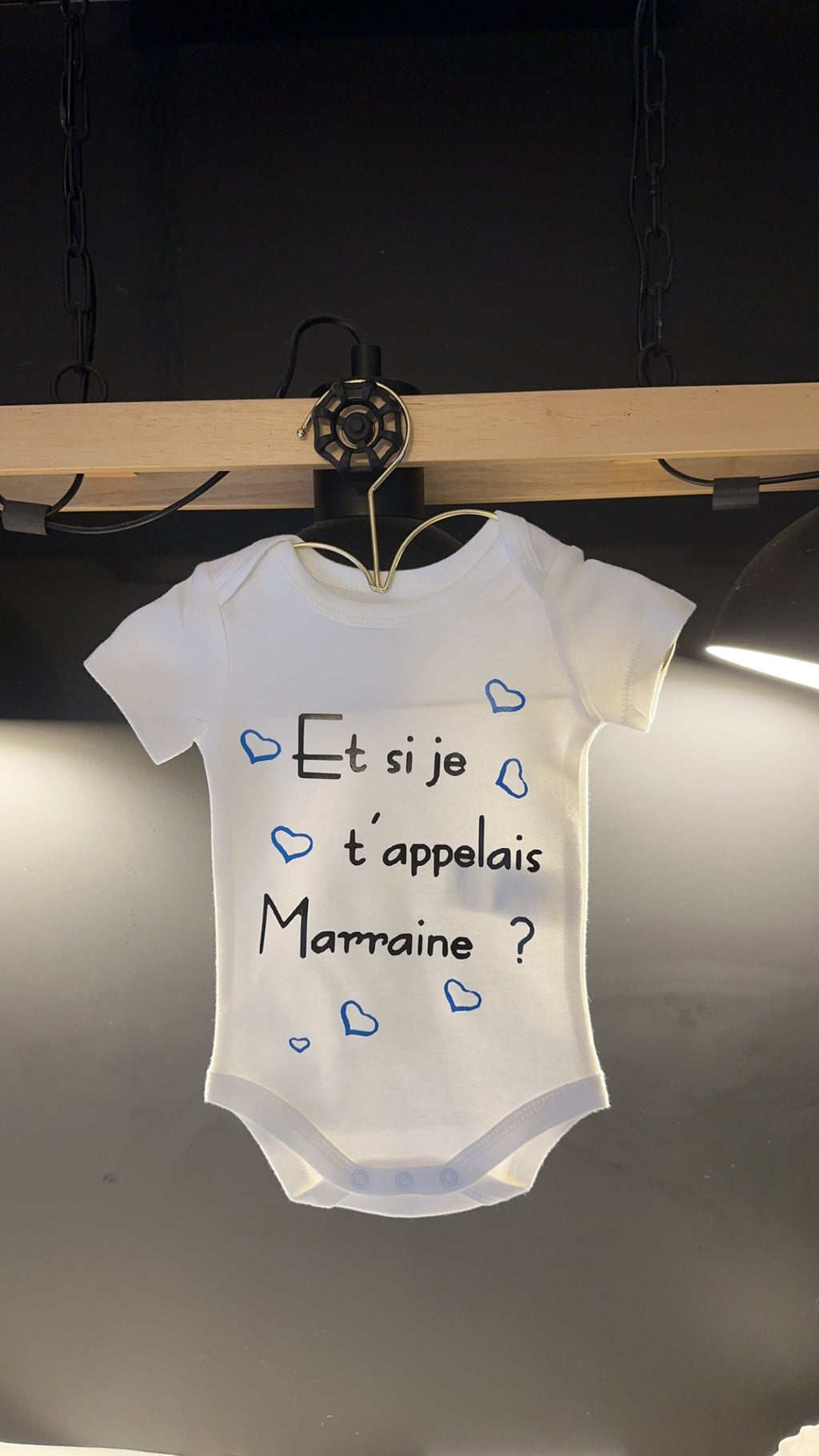 Body bébé “Et si je t’appelais Marraine ?” – Annonce marraine originale – Cadeau surprise bébé grossesse
