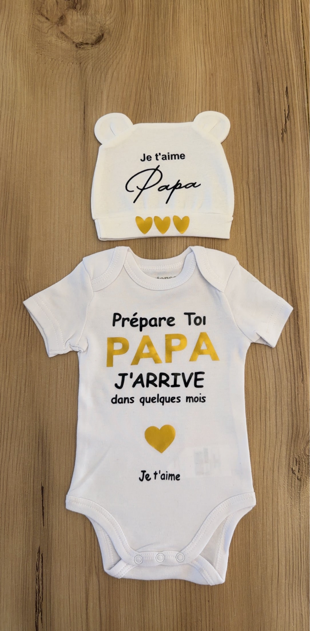 Ensemble bébé annonce grossesse cadeau papa / surprise papa