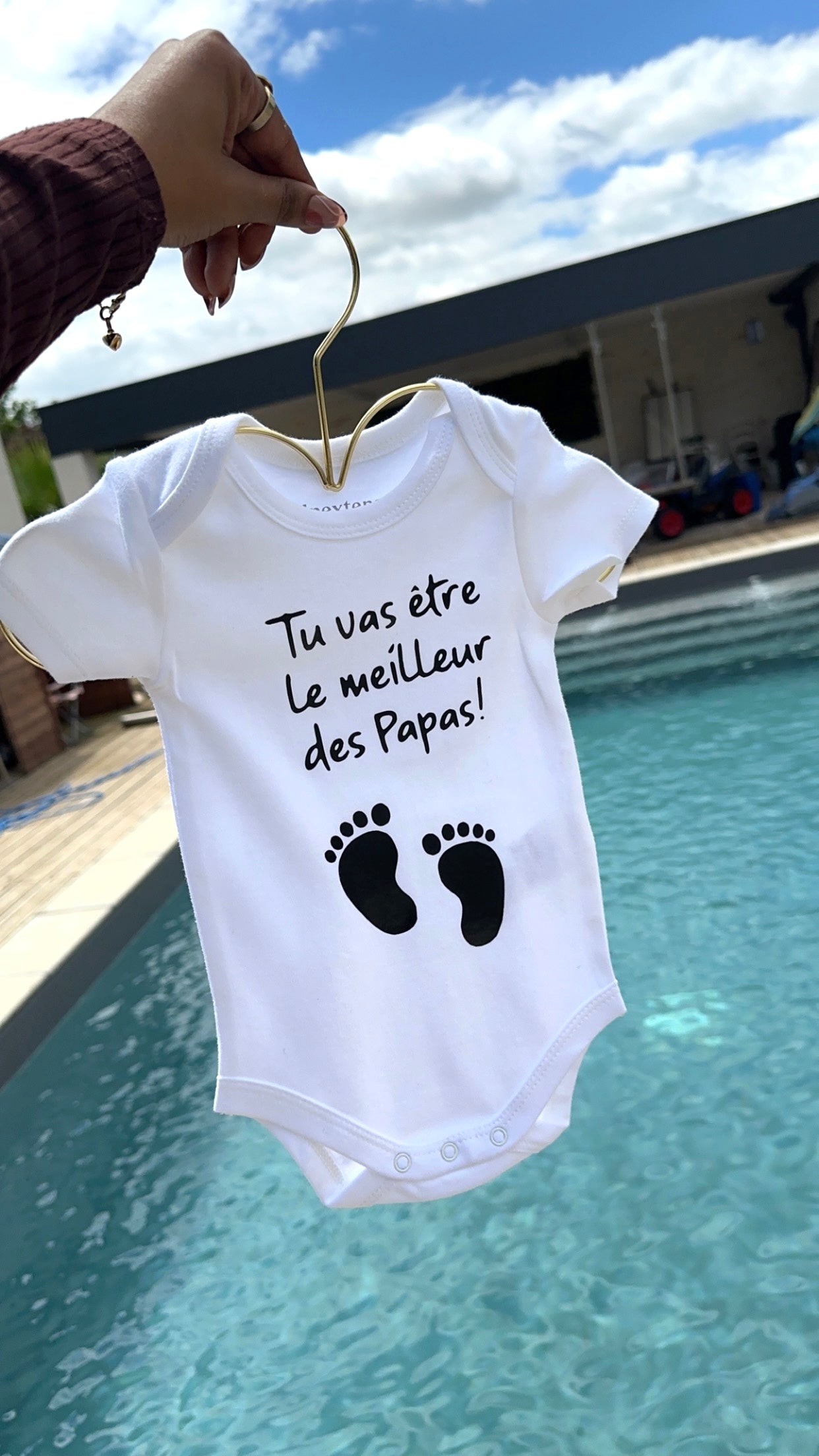 🍼 Body Bébé Annonce de Grossesse – “Tu vas être le meilleur des Papas !” 👣