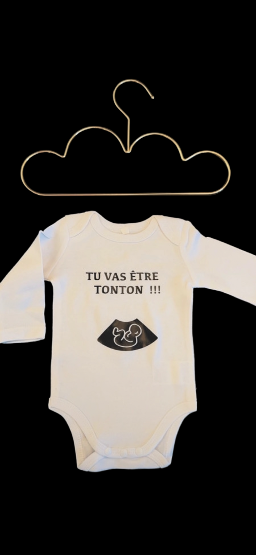 🍼 Body annonce grossesse “Tu vas être Tonton !!!” – Cadeau futur tonton original – Idée annonce famille 💛