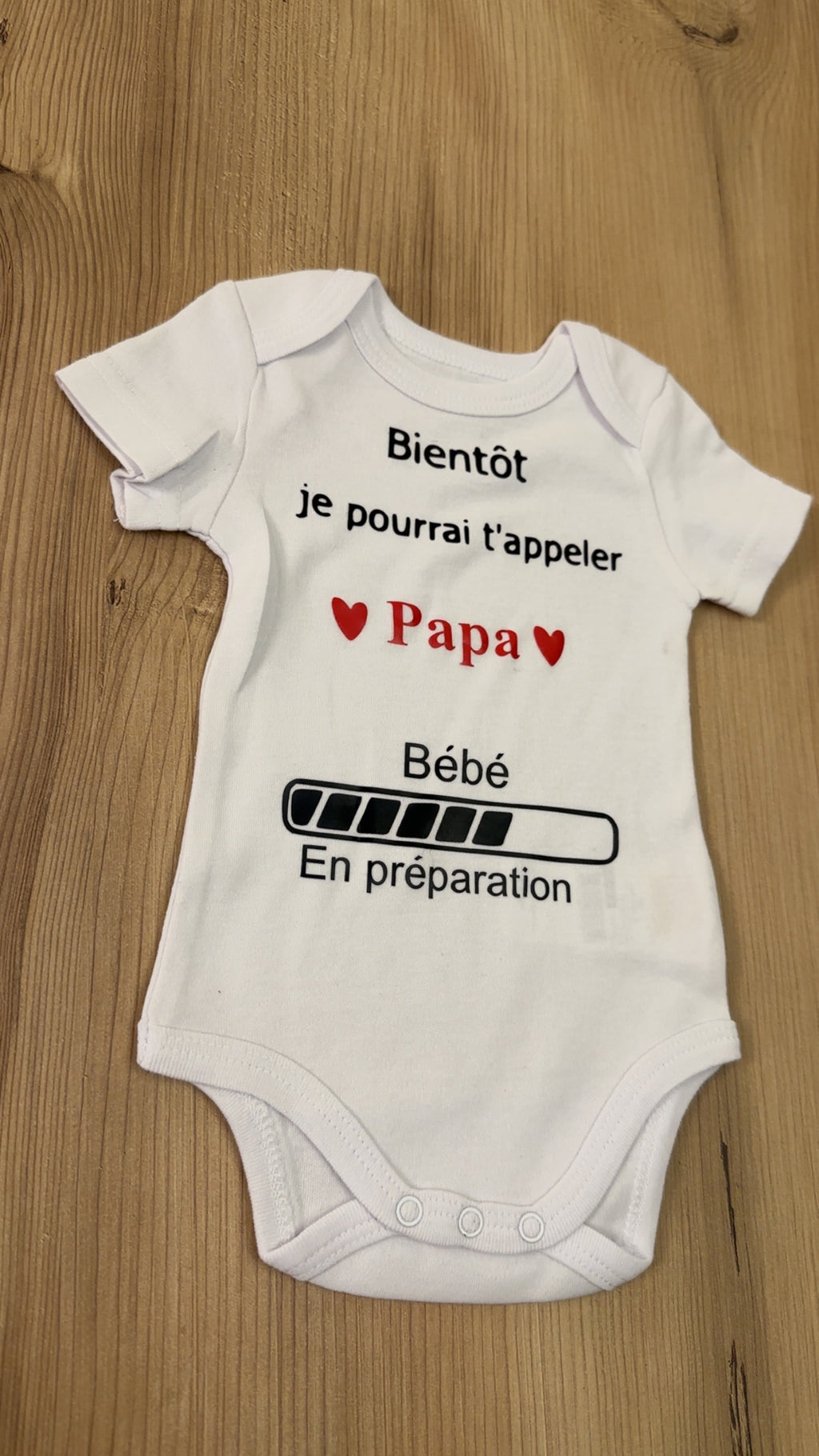 Body bébé “Bientôt je pourrai t’appeler Papa” – Annonce grossesse originale – Bébé en préparation – Cadeau futur papa
