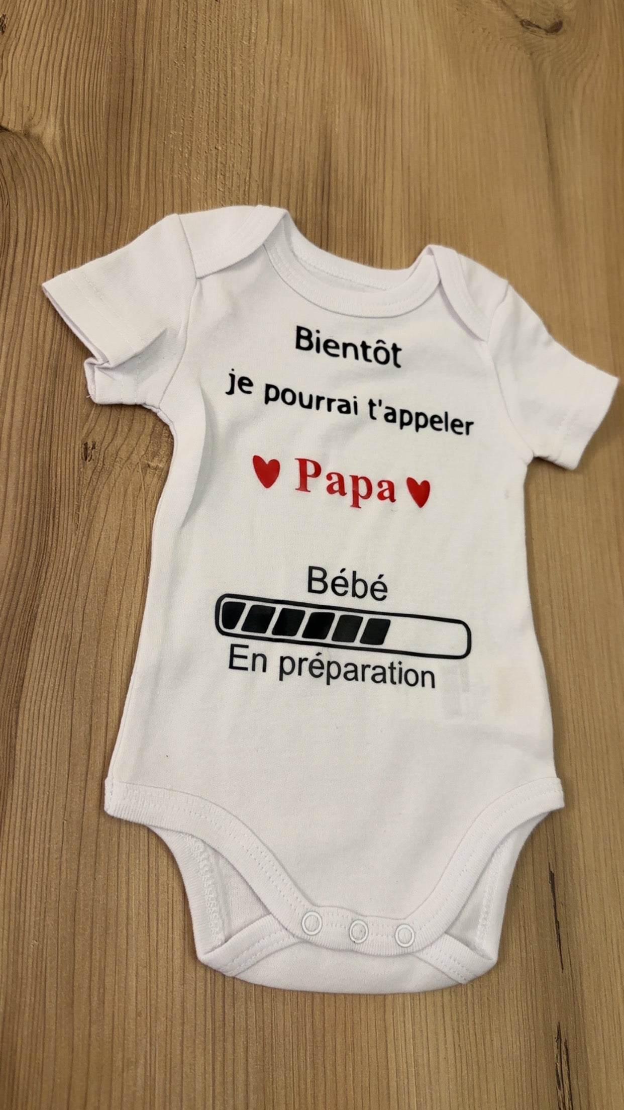 Body bébé “Bientôt je pourrai t’appeler Papa” – Annonce grossesse originale – Bébé en préparation – Cadeau futur papa