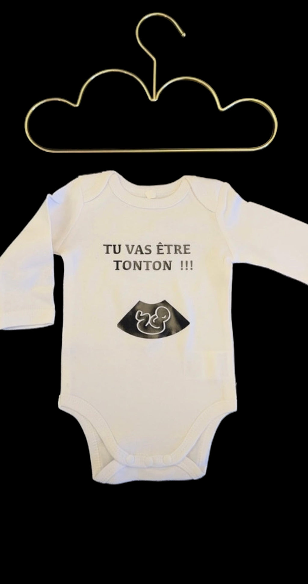 🍼 Body annonce grossesse “Tu vas être Tonton !!!” – Cadeau futur tonton original – Idée annonce famille 💛