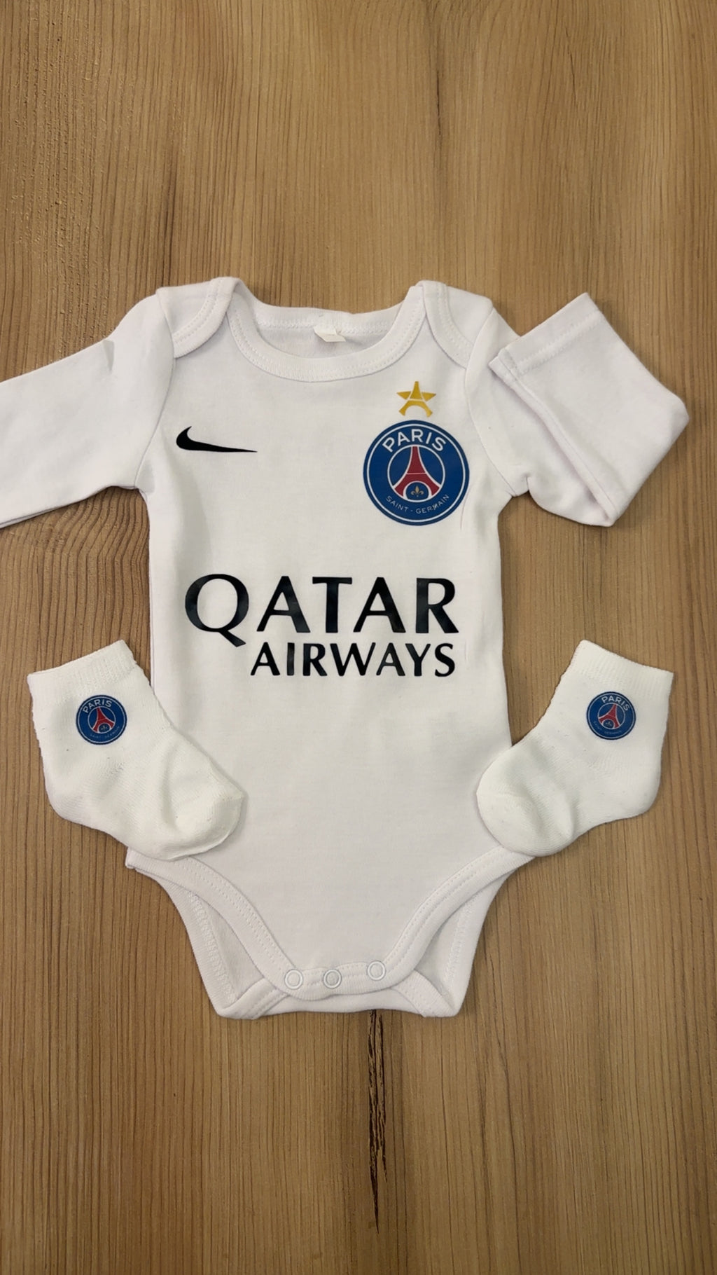 Body bébé football parisien | Ensemble naissance supporter