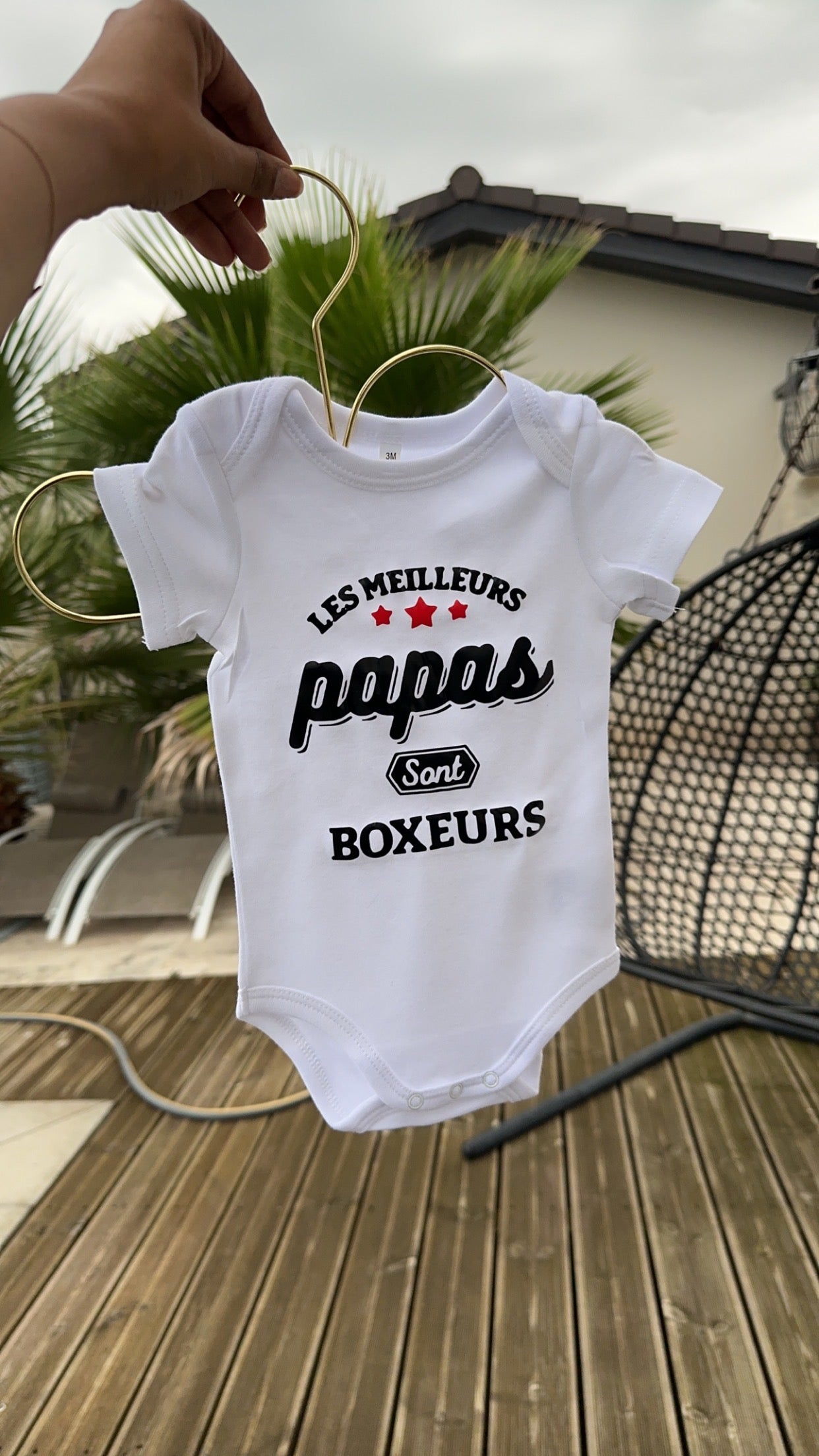 👶 Body bébé “Les meilleurs papas sont boxeurs” 🥊 | Cadeau bébé sportif | Idée cadeau papa boxeur