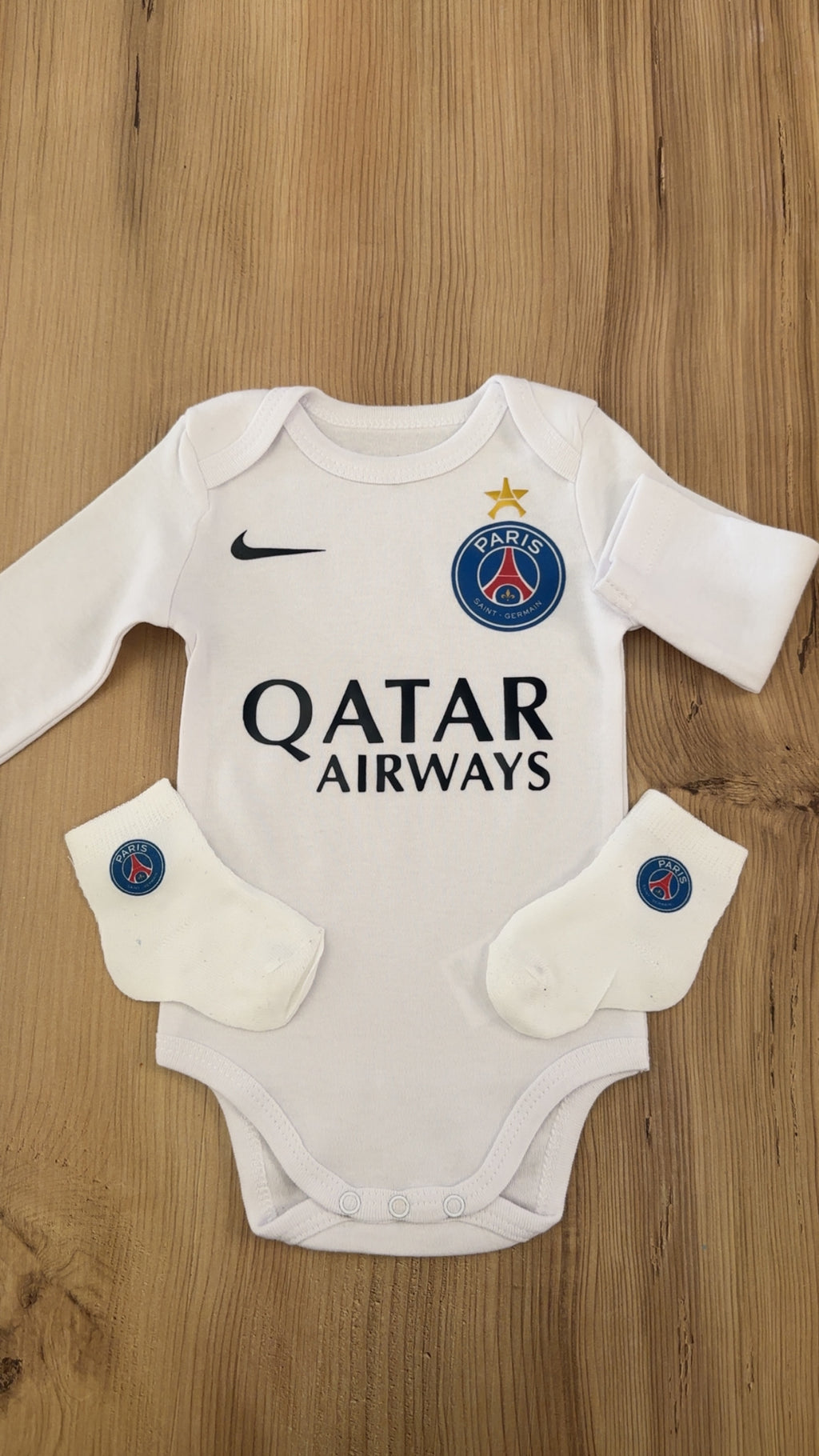 Body bébé football parisien | Ensemble naissance supporter