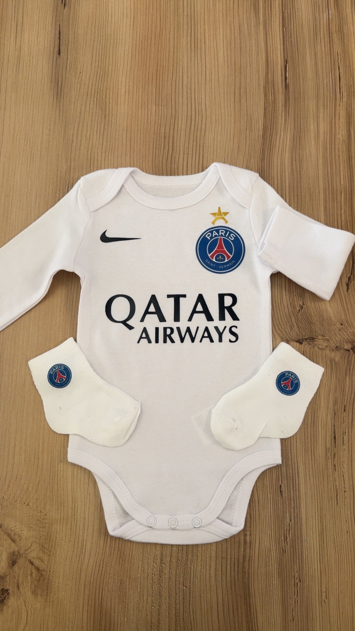 Body bébé football parisien | Ensemble naissance supporter