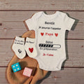 Body Annonce Grossesse + Chaussettes – “Bientôt je pourrai t’appeler Papa” – Cadeau Future Papa