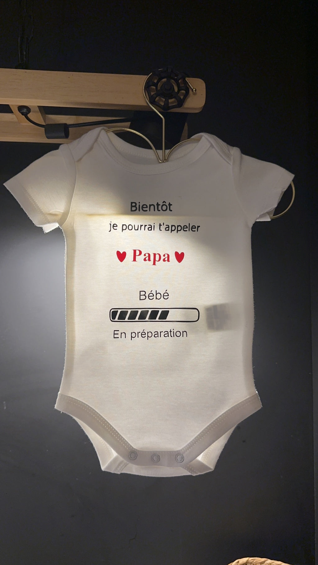 Body bébé “Bientôt je pourrai t’appeler Papa” – Annonce grossesse originale – Bébé en préparation – Cadeau futur papa