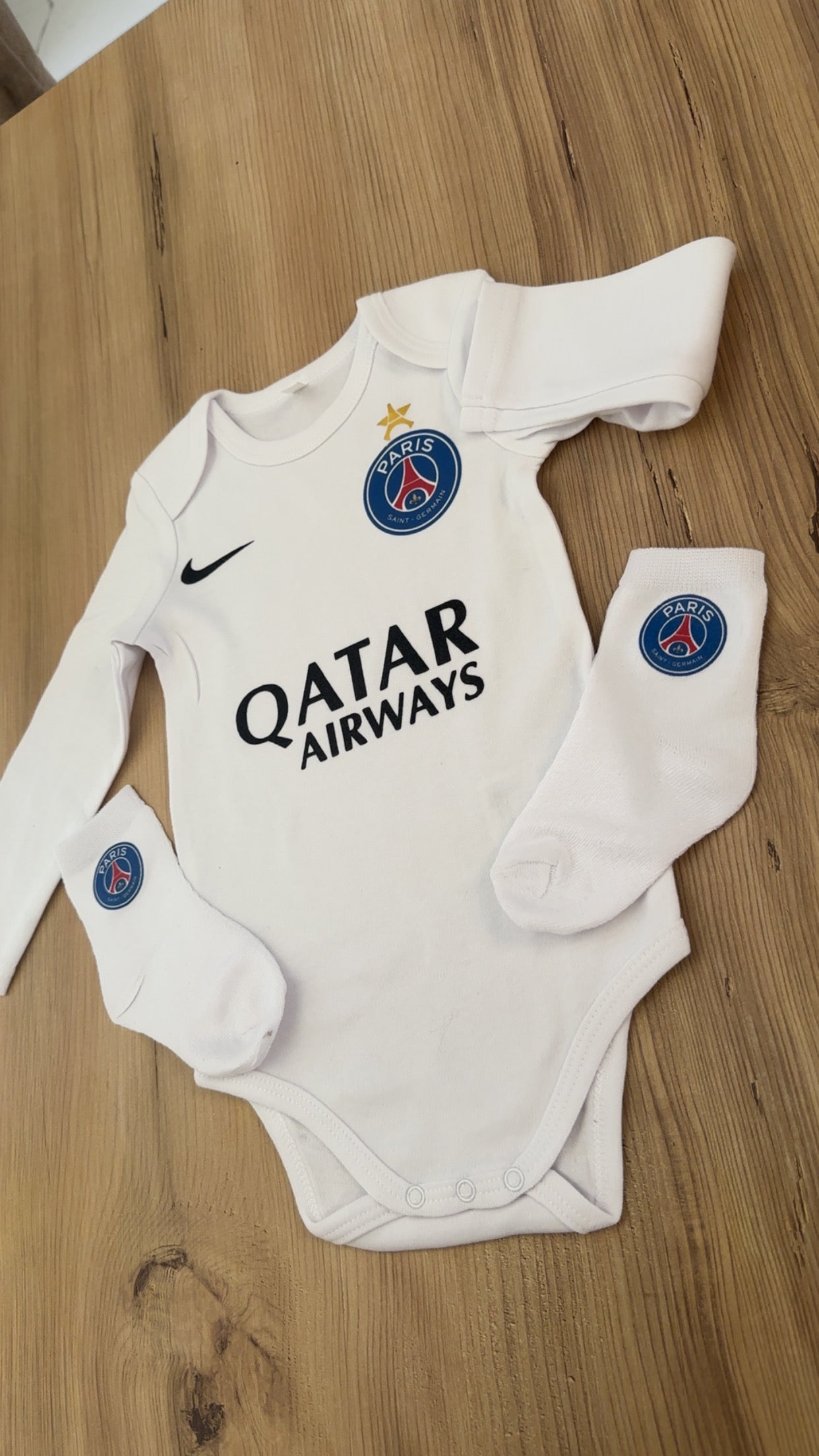 Body bébé football parisien | Ensemble naissance supporter