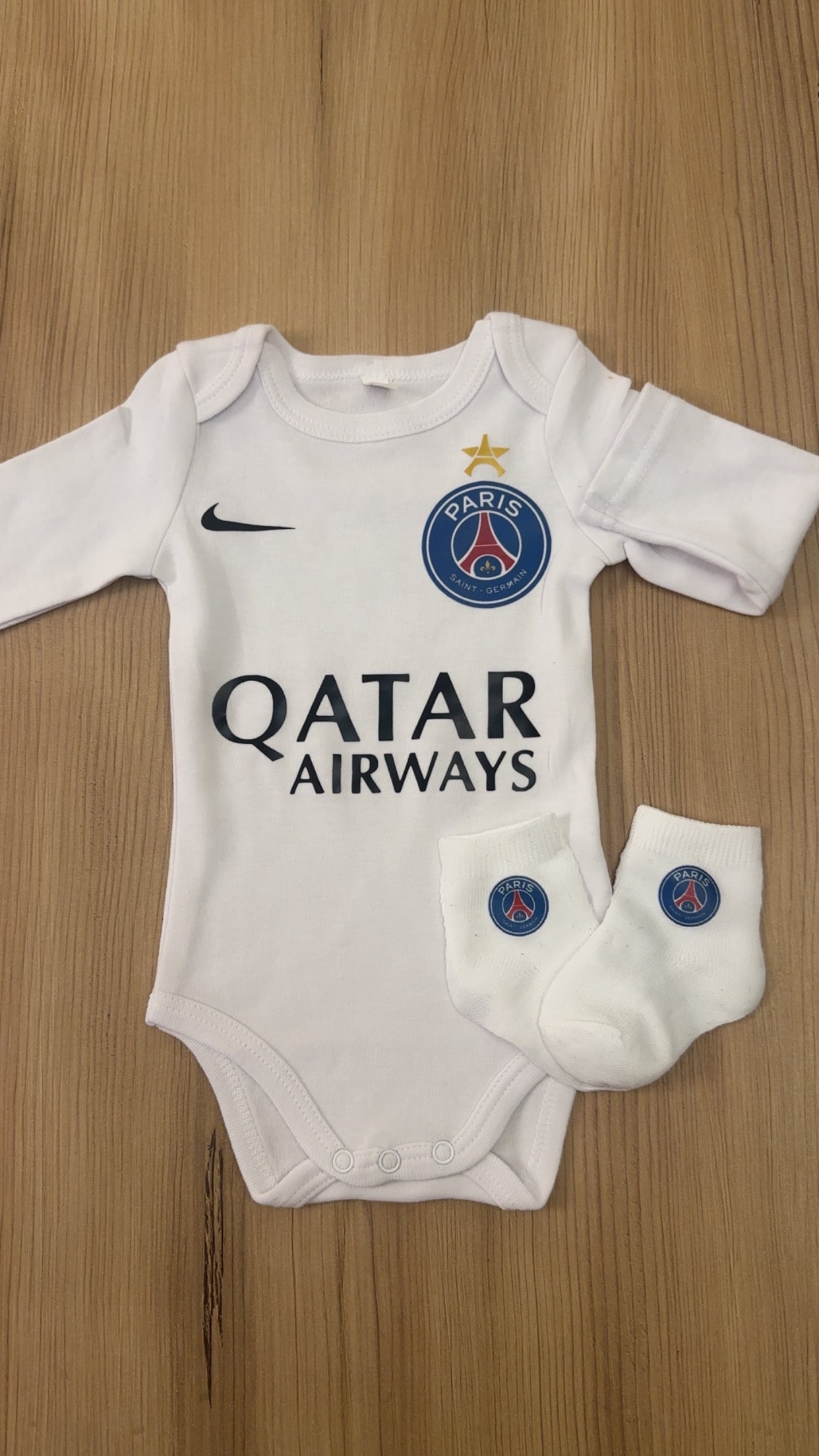 Body bébé football parisien | Ensemble naissance supporter