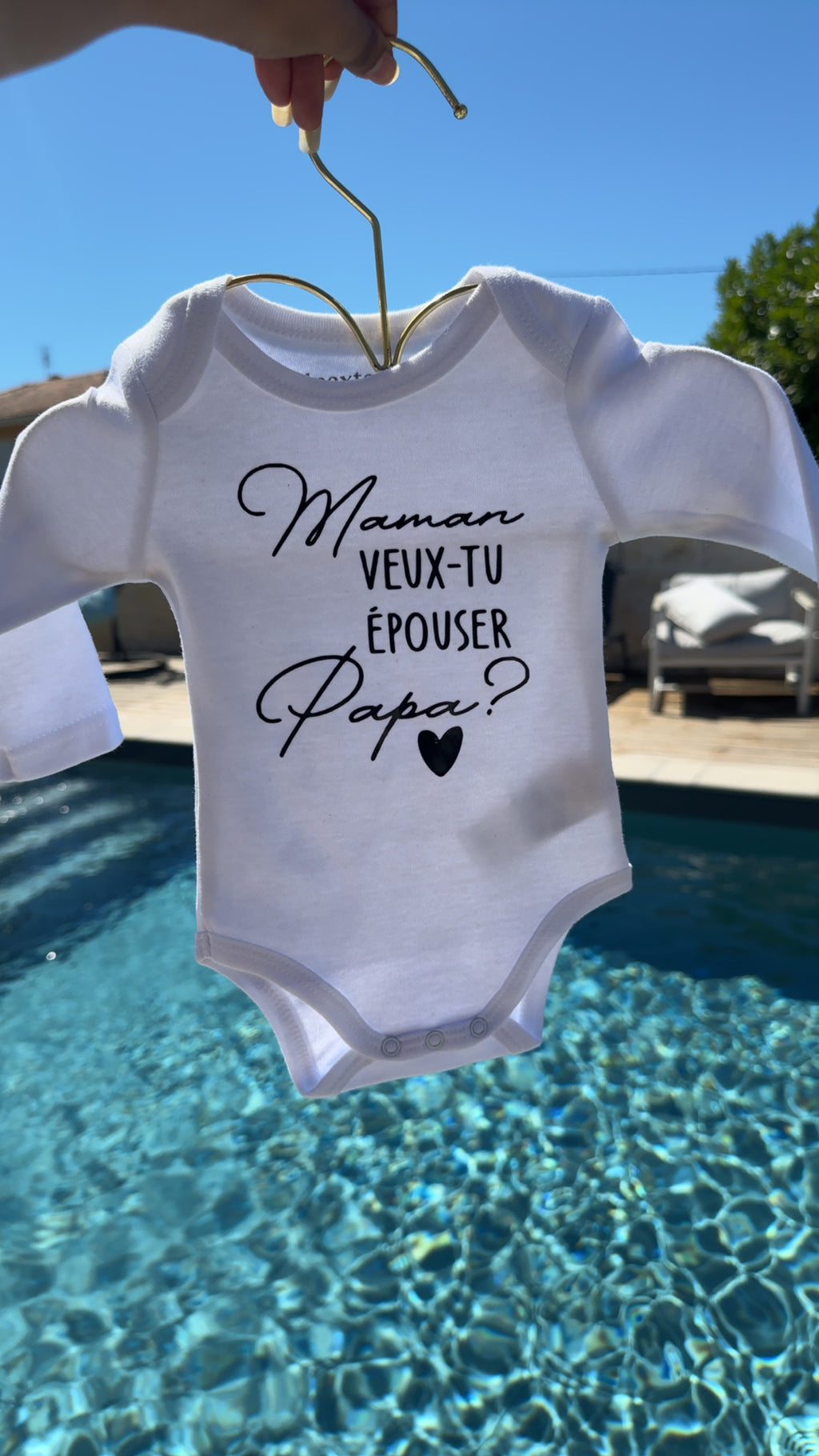 Body annonce mariage – “Maman, veux-tu épouser Papa ?” 💍 | Body bébé original, demande en mariage surprise, idée cadeau romantique