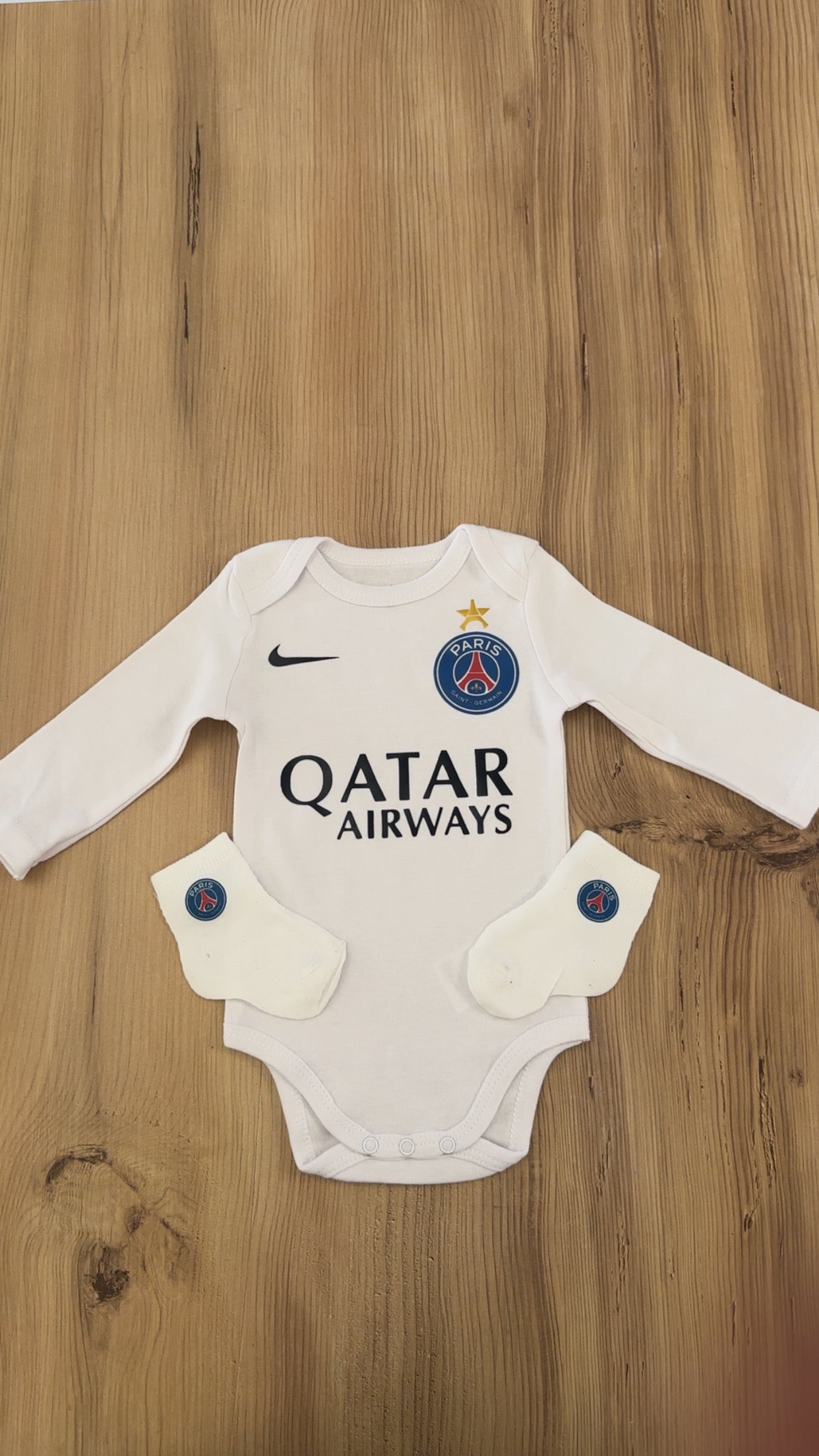 Body bébé football parisien | Ensemble naissance supporter