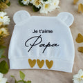 🧢 Bonnet Bébé “Je t’aime Papa” – Cadeau de naissance ou Fête des Pères
