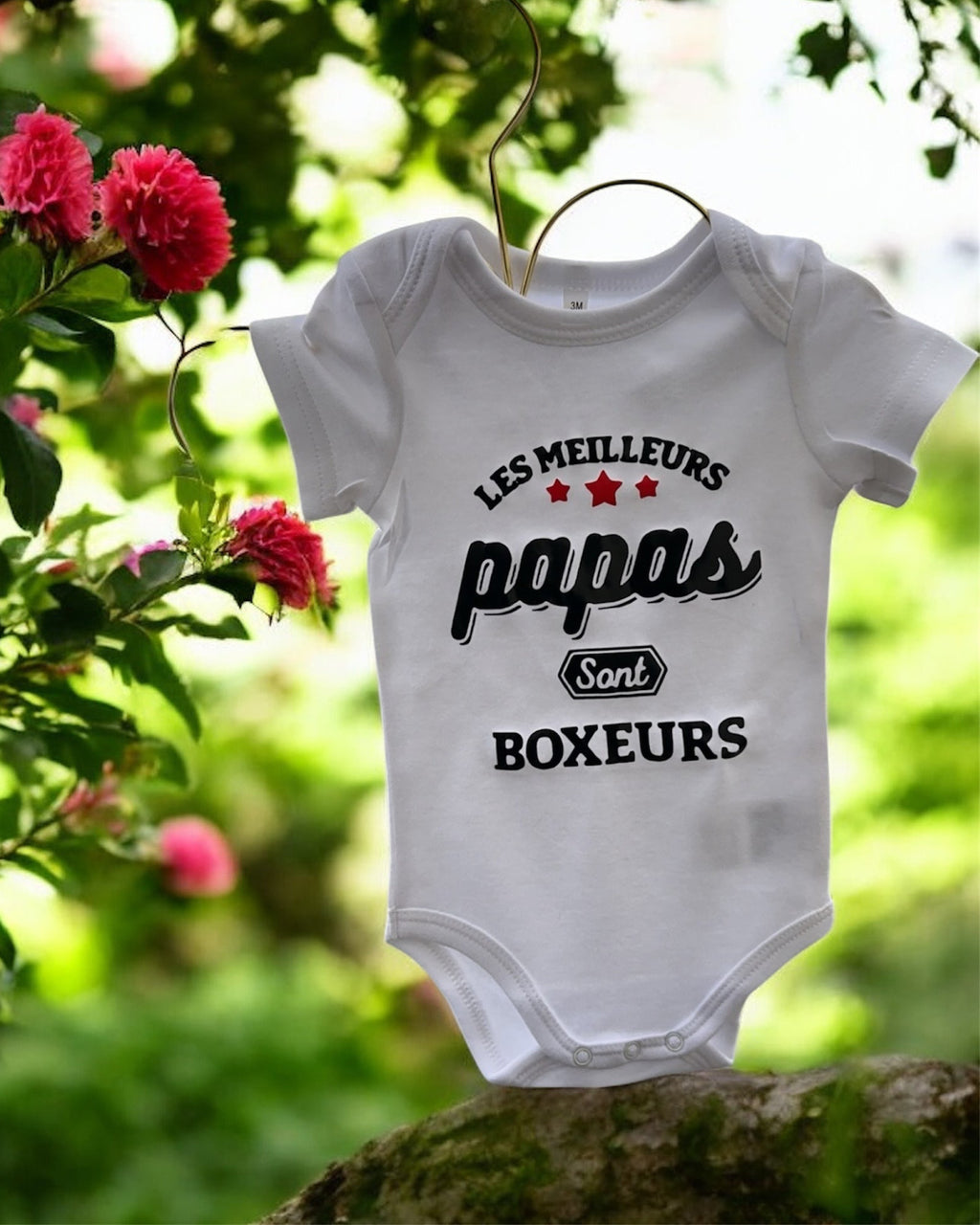 👶 Body bébé “Les meilleurs papas sont boxeurs” 🥊 | Cadeau bébé sportif | Idée cadeau papa boxeur