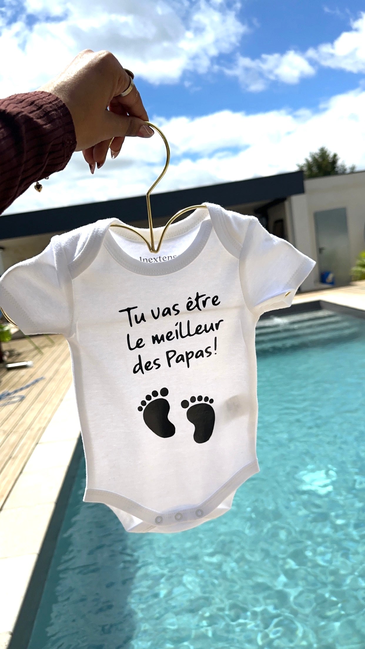 🍼 Body Bébé Annonce de Grossesse – “Tu vas être le meilleur des Papas !” 👣