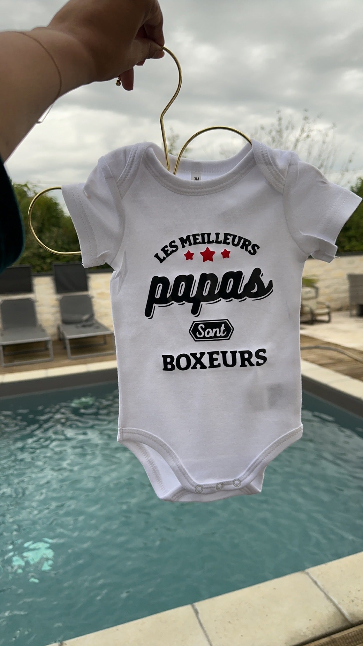 👶 Body bébé “Les meilleurs papas sont boxeurs” 🥊 | Cadeau bébé sportif | Idée cadeau papa boxeur