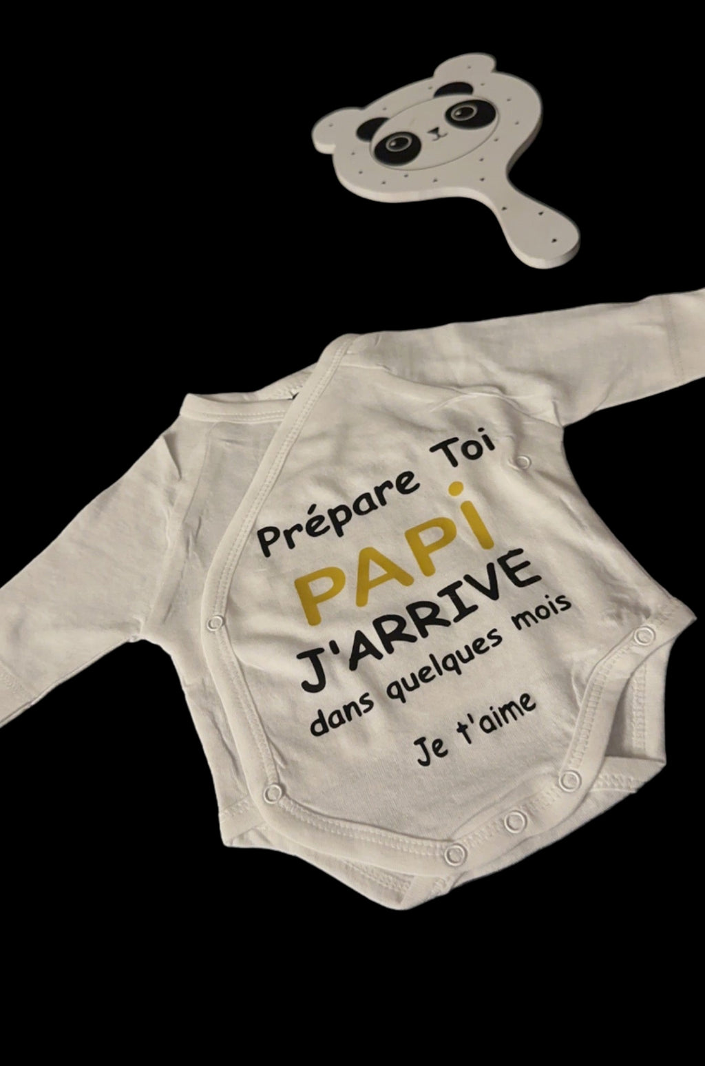 Body annonce grossesse « Prépare-toi Papi » – Cadeau surprise future grand-père – Idée annonce grossesse originale