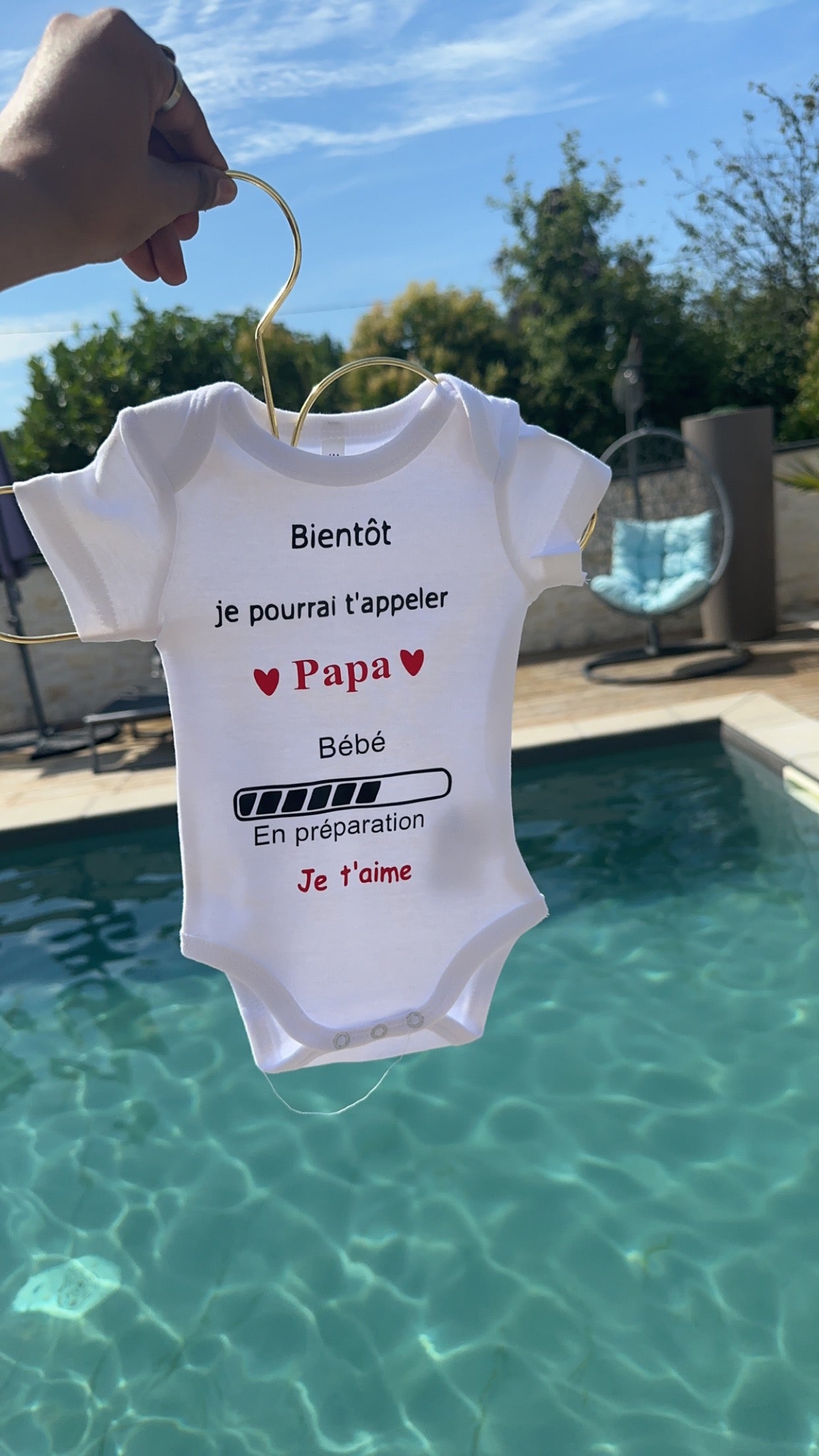 Body bébé “Bientôt je pourrai t’appeler Papa” – Annonce grossesse originale – Bébé en préparation – Cadeau futur papa